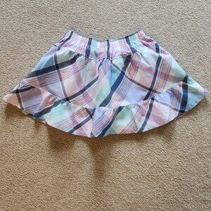 💜 Gymboree Girls Size 8 Skirt – Purple & Pastel Plaid, Lined & Lovely 💜
